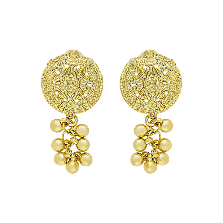 Teejh Taal Gold Oxidised Ghungroo Necklace Set