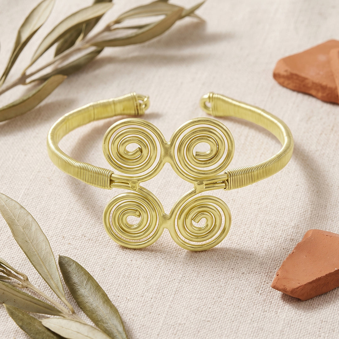 Teejh Rumeha Gold Oxidised Bracelet