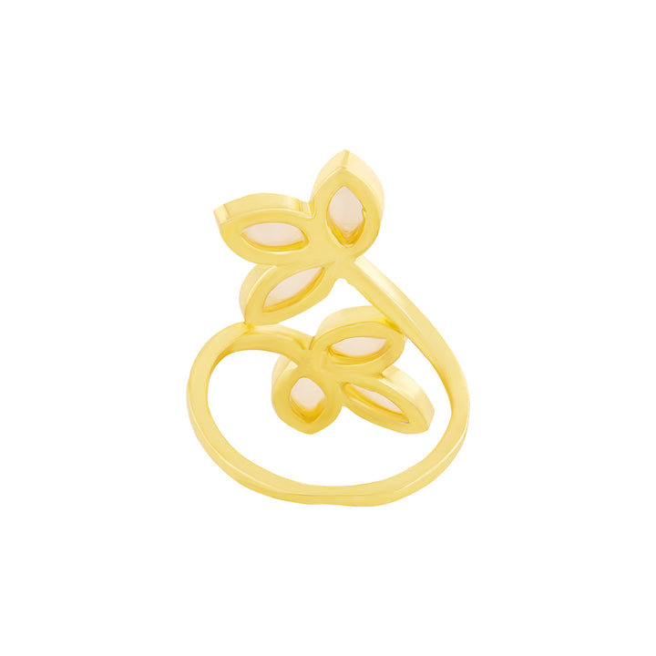 Teejh Shinju Gold and White Pearl Ring