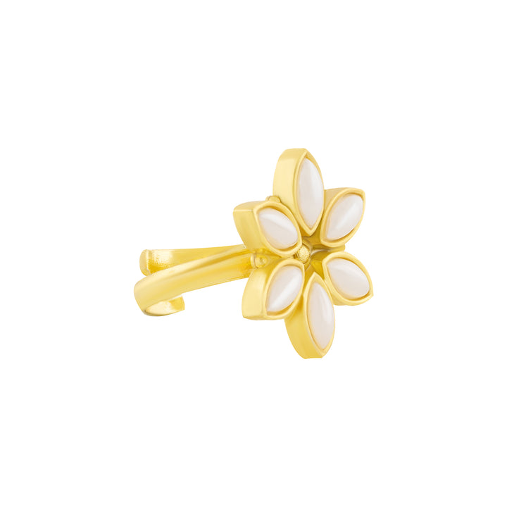 Teejh Milly Gold and White Pearl Ring