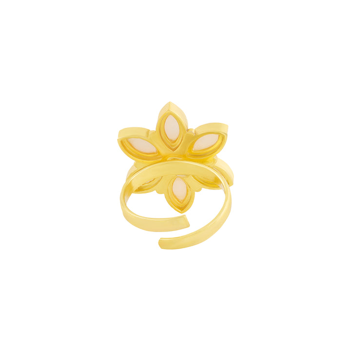 Teejh Milly Gold and White Pearl Ring
