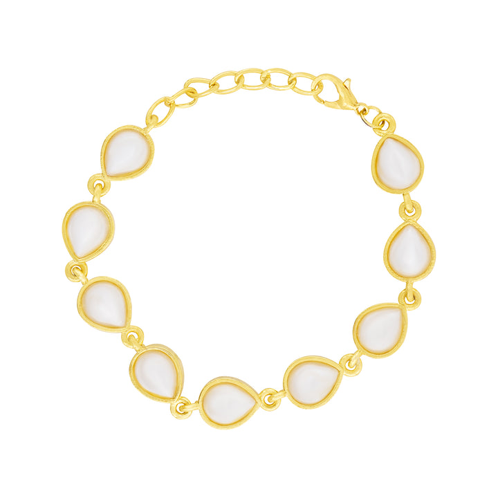 Teejh Vihani Gold and White Bracelet