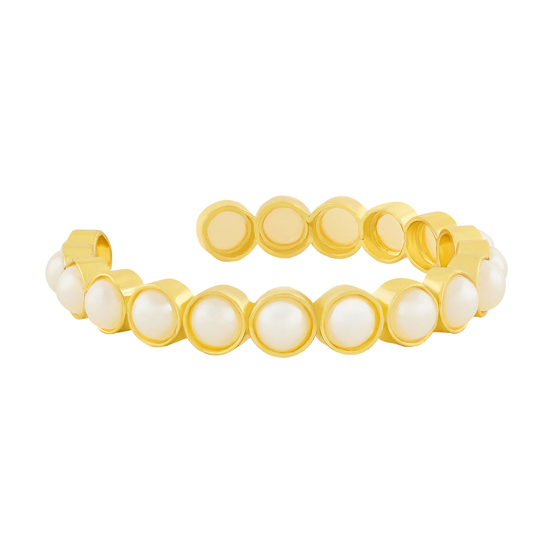 Teejh Zyva Gold and White Bracelet