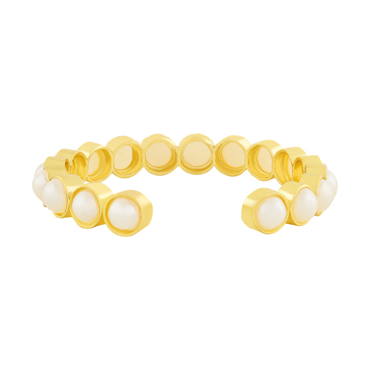 Teejh Zyva Gold and White Bracelet