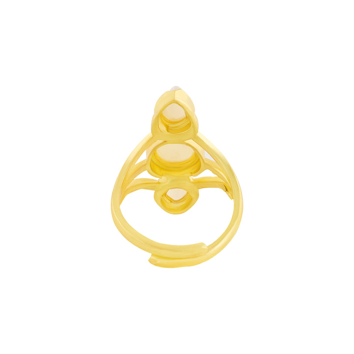 Teejh Zaynah Gold and White Ring