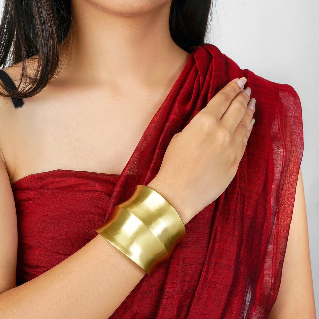 Teejh Aishwarya Gold Cuff Bracelet