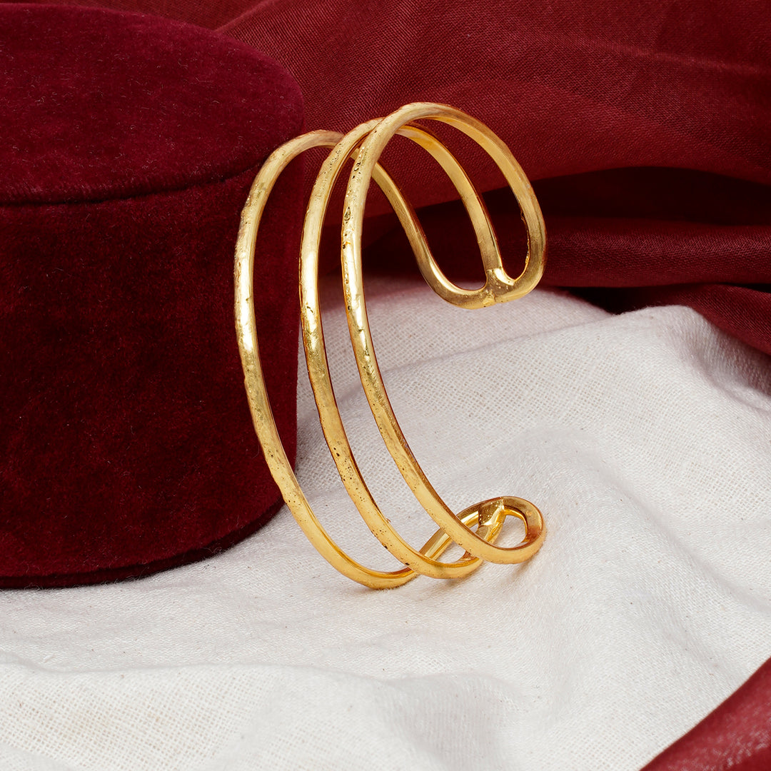 Teejh Navanya Gold Cuff Bracelet