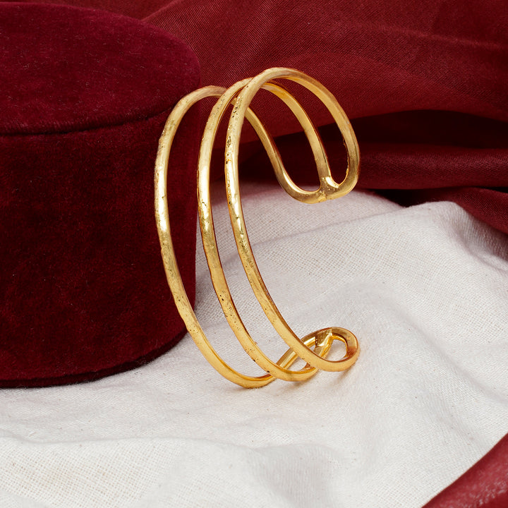 Teejh Navanya Gold Cuff Bracelet