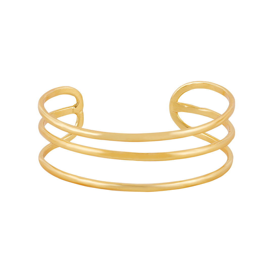 Teejh Navanya Gold Cuff Bracelet