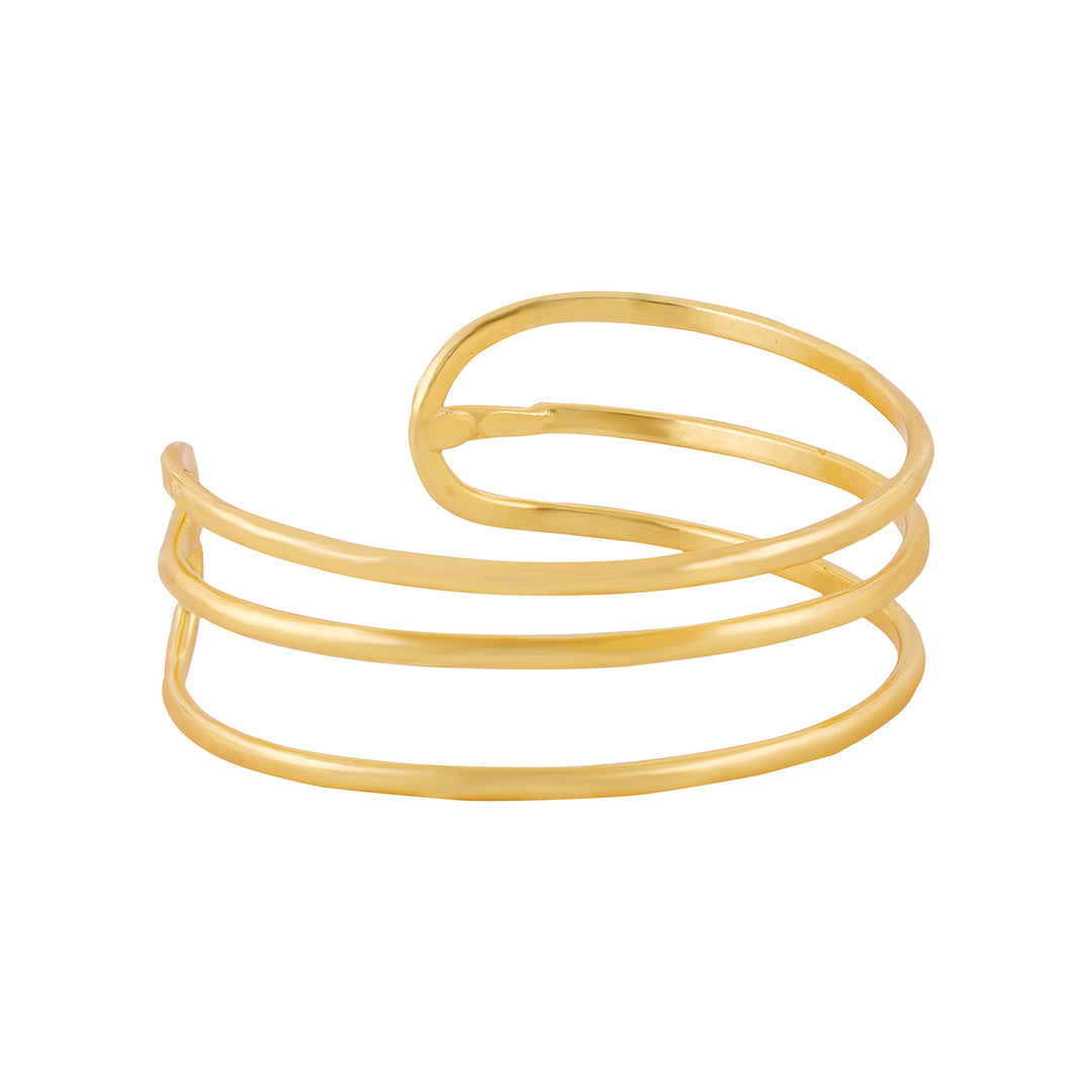 Teejh Navanya Gold Cuff Bracelet
