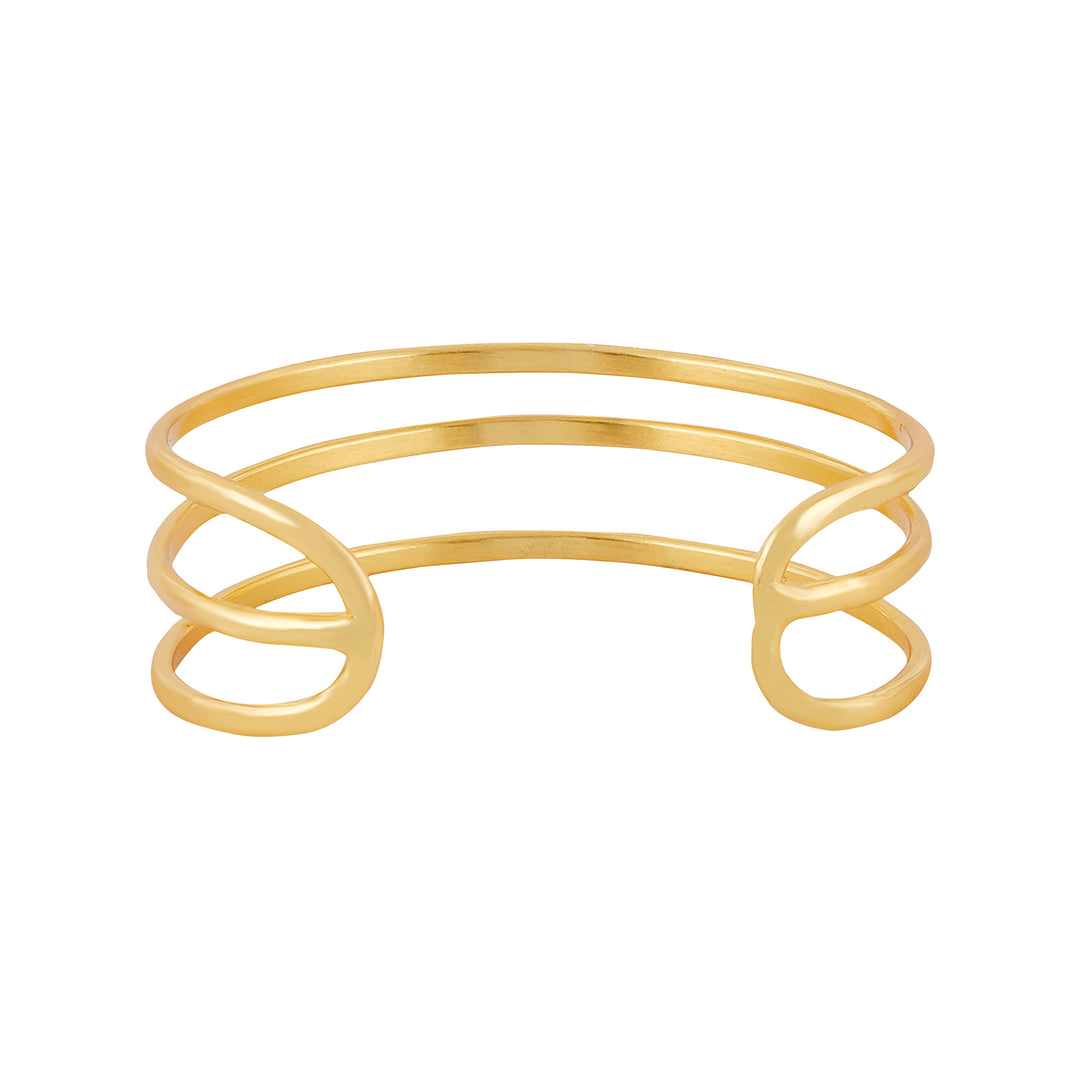 Teejh Navanya Gold Cuff Bracelet