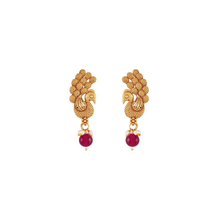 Teejh Holkar Gold Ruby Necklace Set