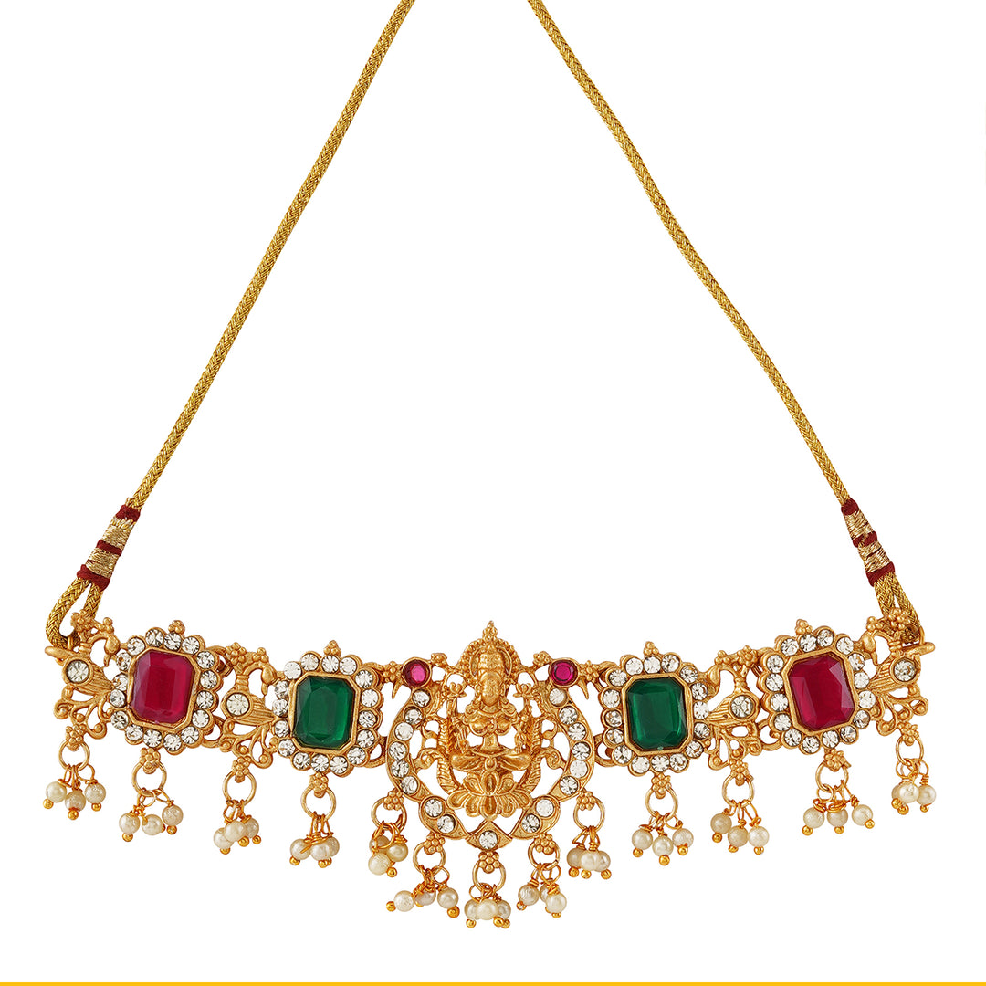 Teejh Glossy Finish Gold &amp; Multicoloured Set