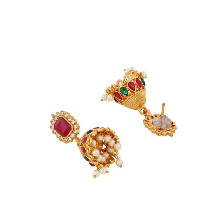 Teejh Glossy Finish Gold &amp; Multicoloured Set