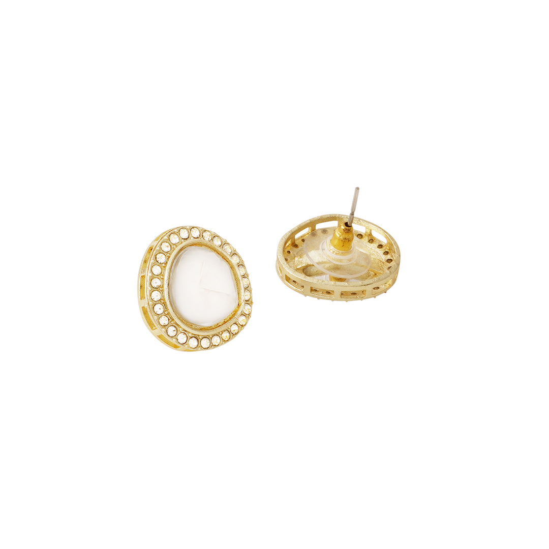 Teejh Jodha Light Gold Necklace Set