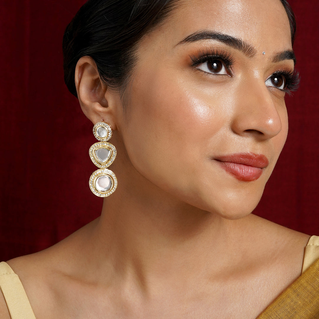 Teejh Nazakat Light Gold Earring