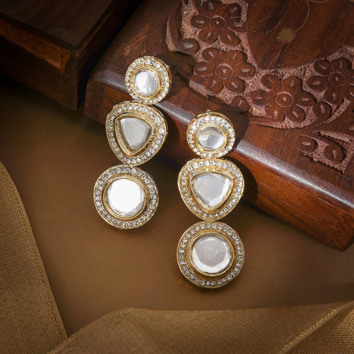 Teejh Nazakat Light Gold Earring