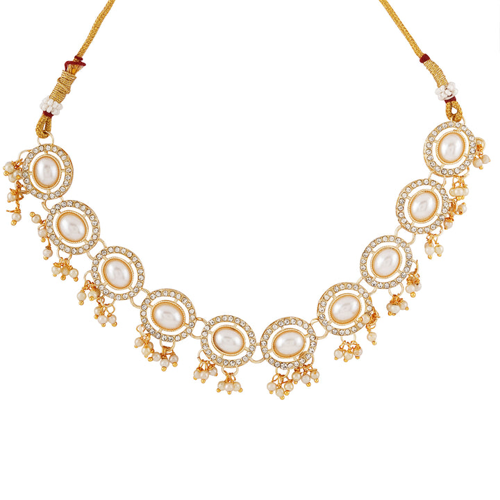 Teejh Bela Light Gold Necklace Set
