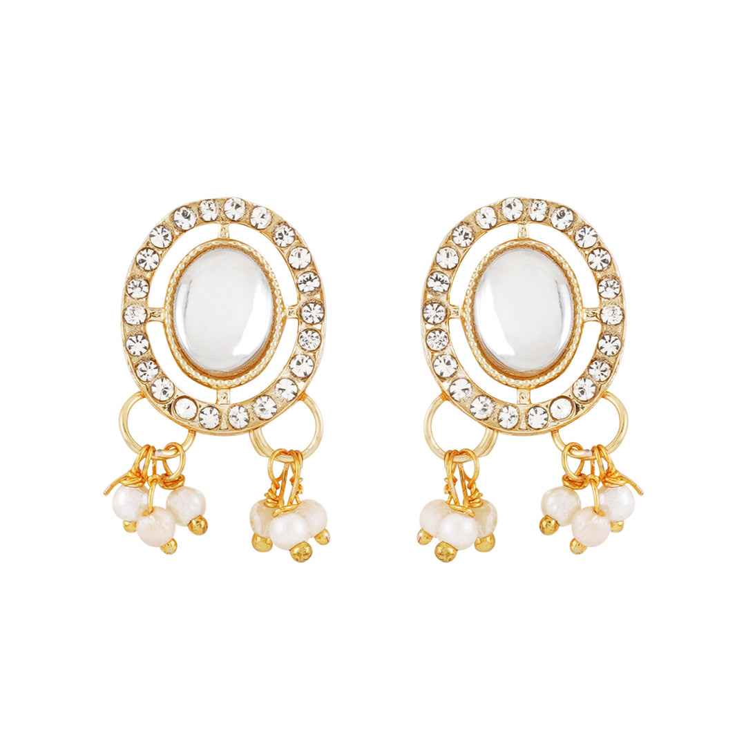 Teejh Jhilmil Light Gold Necklace Set