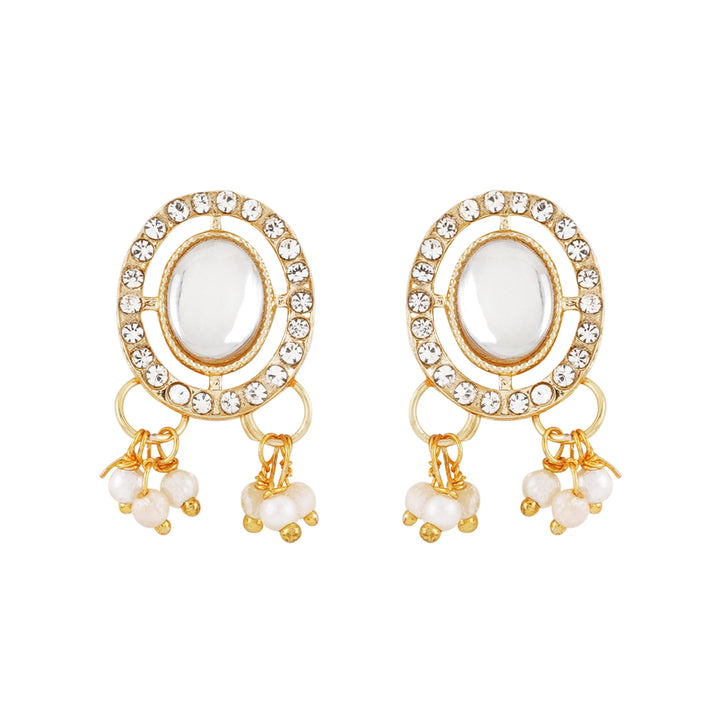 Teejh Jhilmil Light Gold Necklace Set