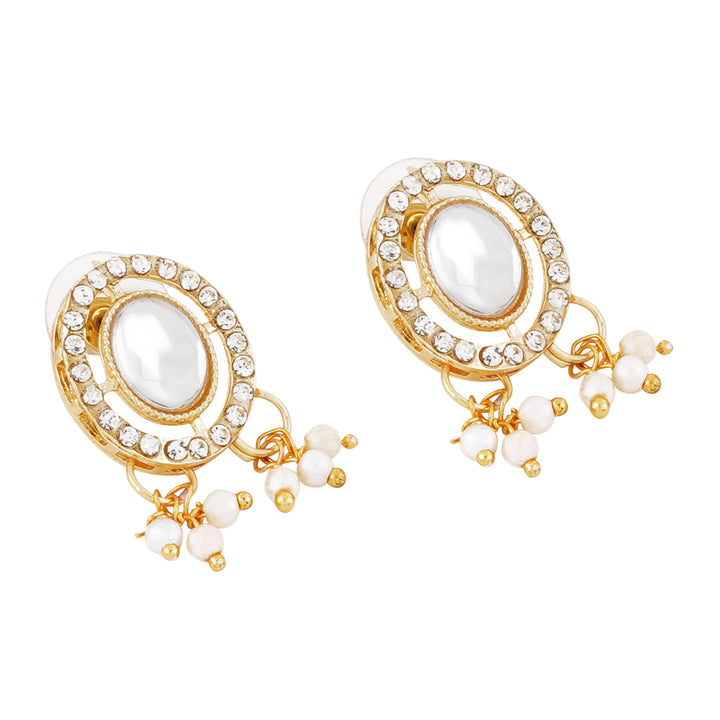 Teejh Jhilmil Light Gold Necklace Set