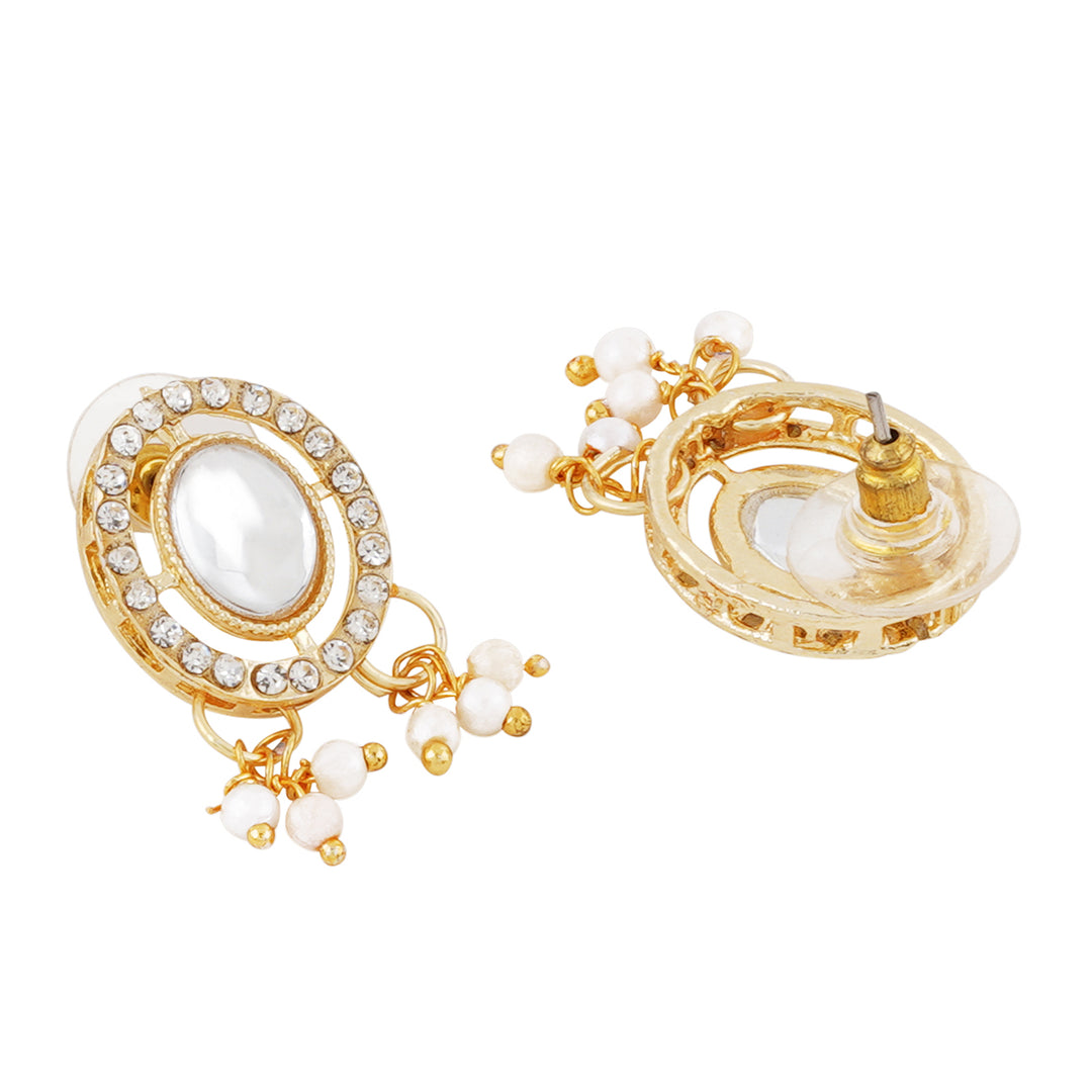 Teejh Jhilmil Light Gold Necklace Set