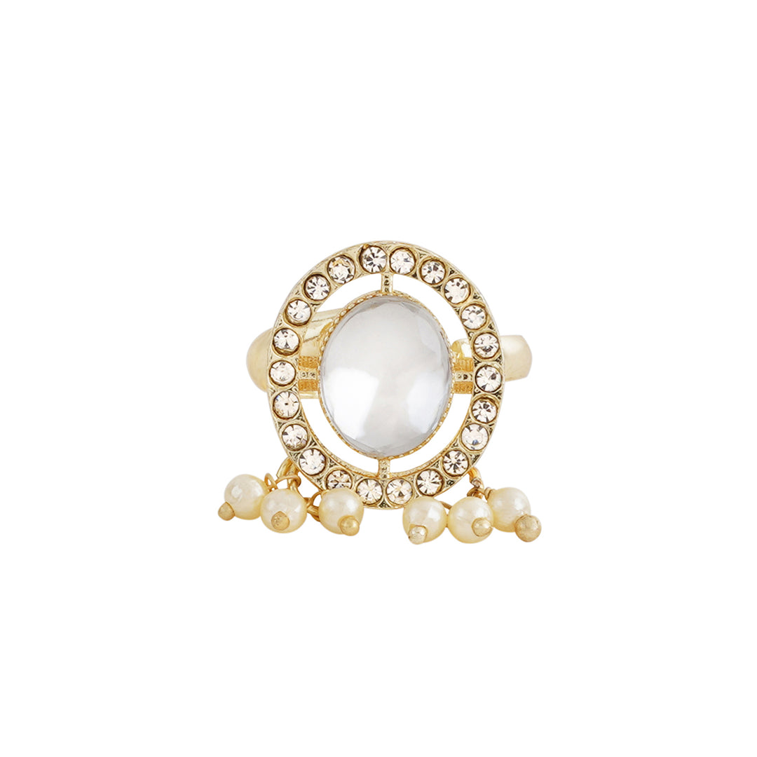Teejh Jhilmil Light Gold Ring