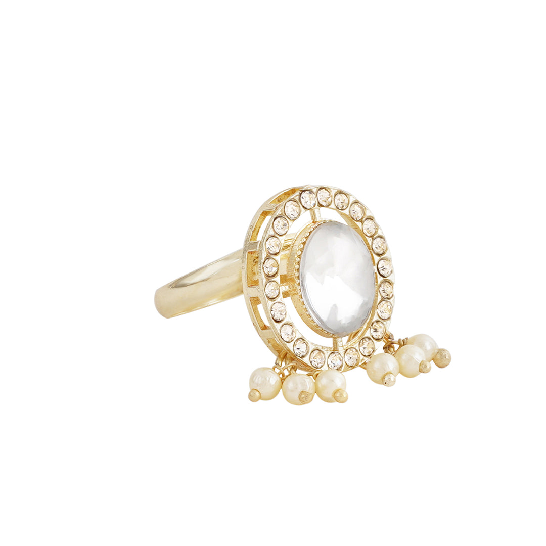 Teejh Jhilmil Light Gold Ring