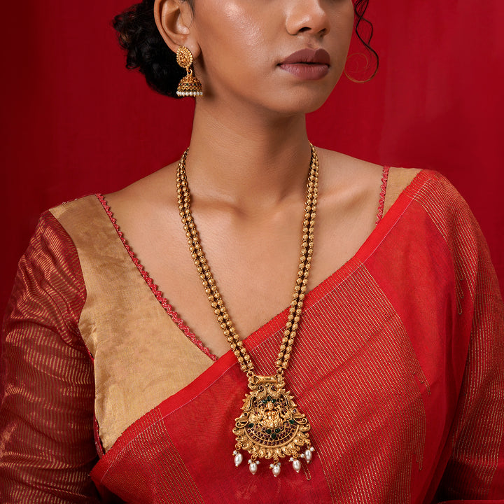 Teejh Apsara Gold Necklace Set