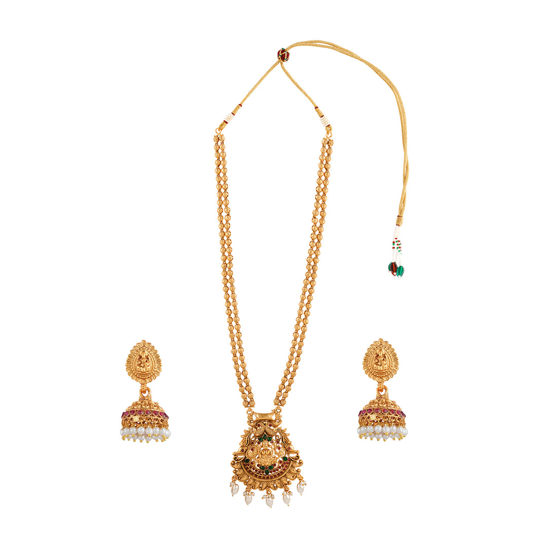 Teejh Apsara Gold Necklace Set