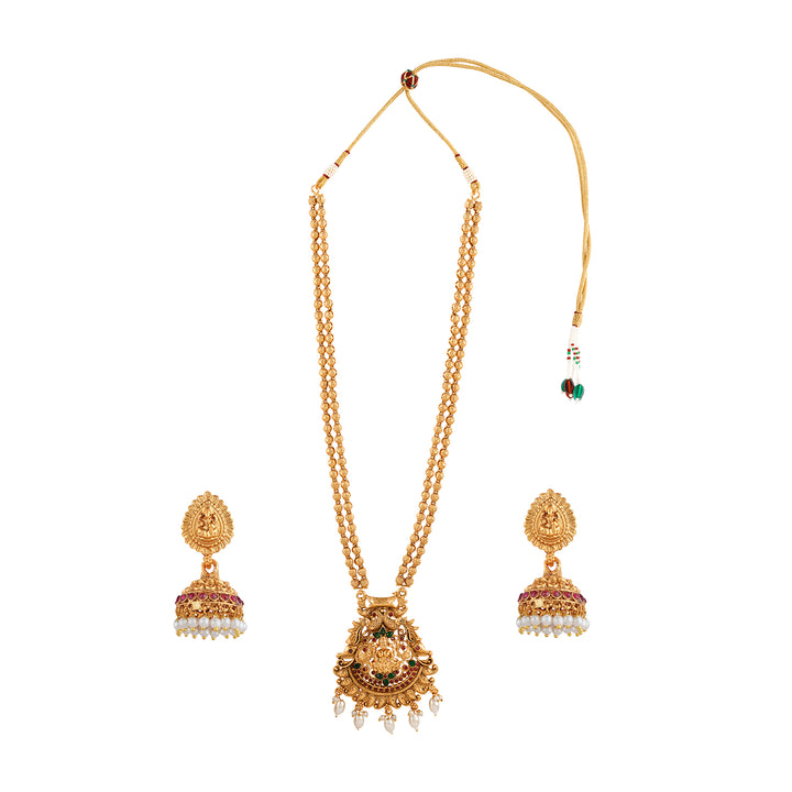 Teejh Apsara Gold Necklace Set