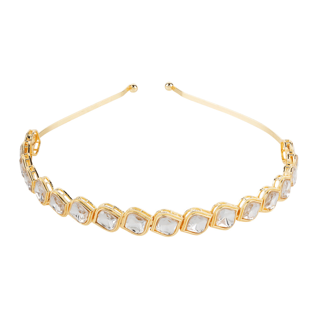 Teejh Sona Gold &amp; White Hairband