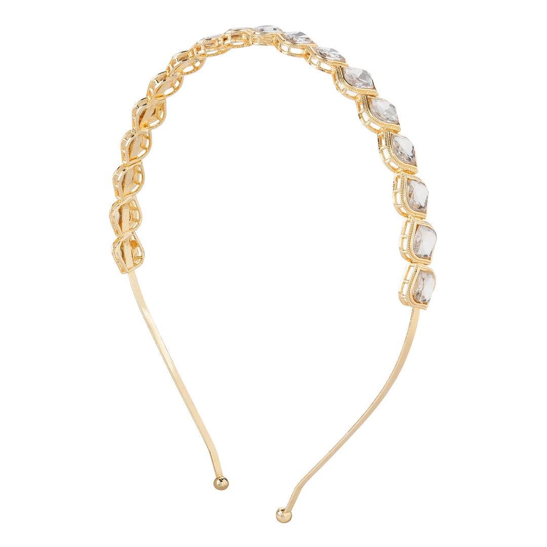 Teejh Sona Gold &amp; White Hairband