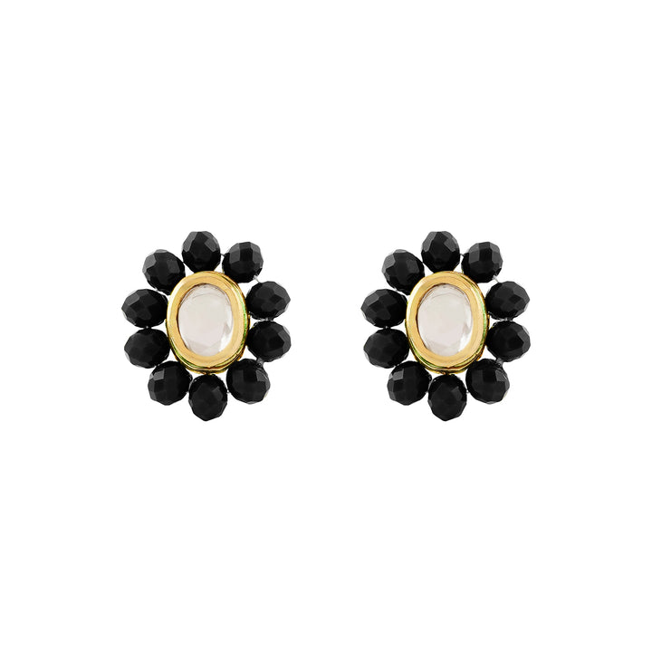 Teejh Nithila Black Beaded Necklace Set