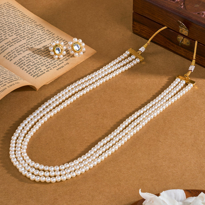 Teejh Nithila Pearl Beaded Necklace Set