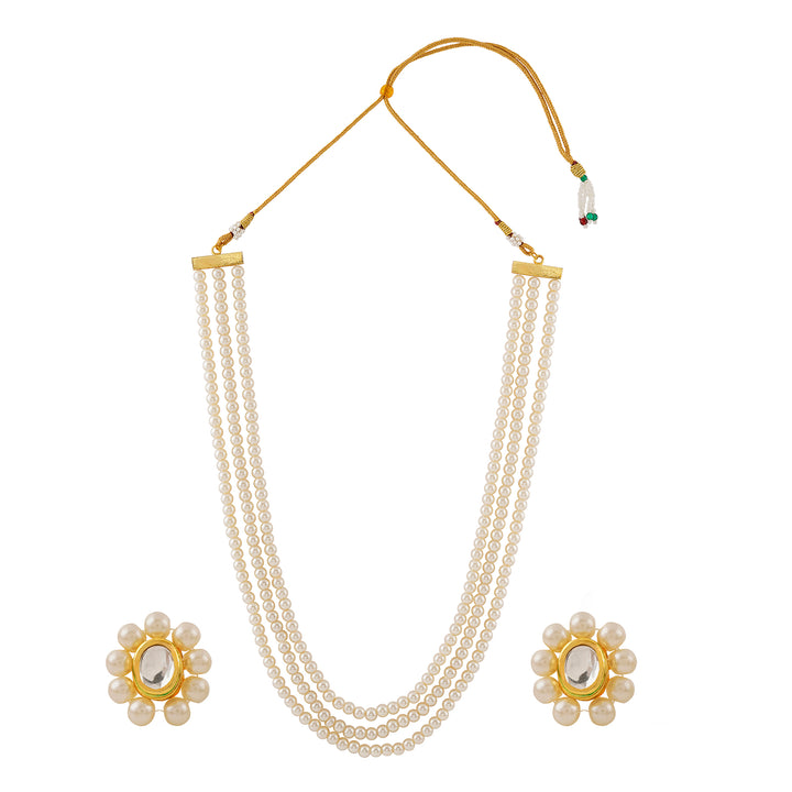 Teejh Nithila Pearl Beaded Necklace Set