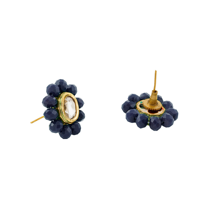 Teejh Nithila Dark blue Beaded Necklace Set