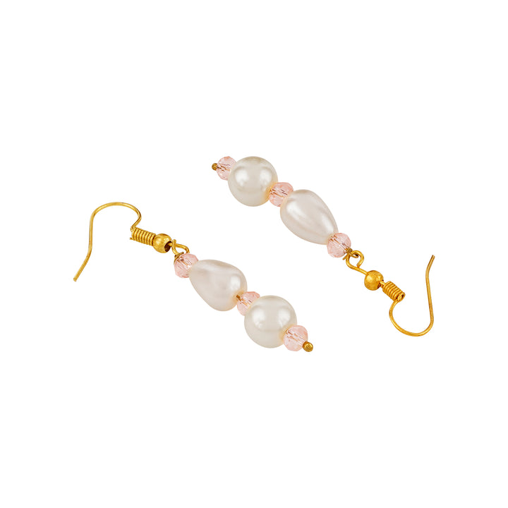 Teejh Chakra White and Pink beaded Necklace Set