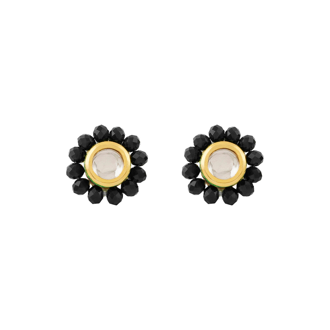 Teejh Jalsa Black Beaded Necklace Set