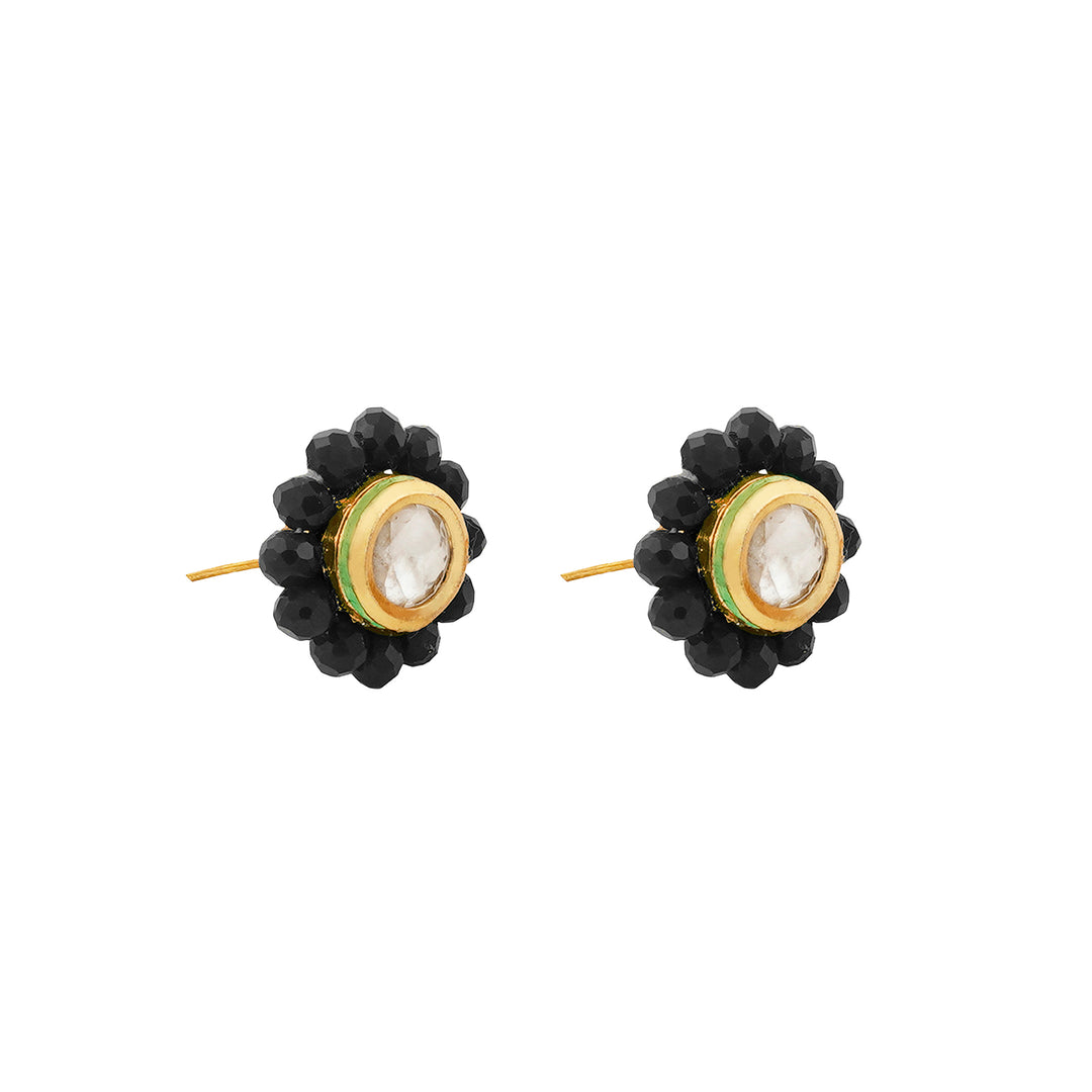 Teejh Jalsa Black Beaded Necklace Set