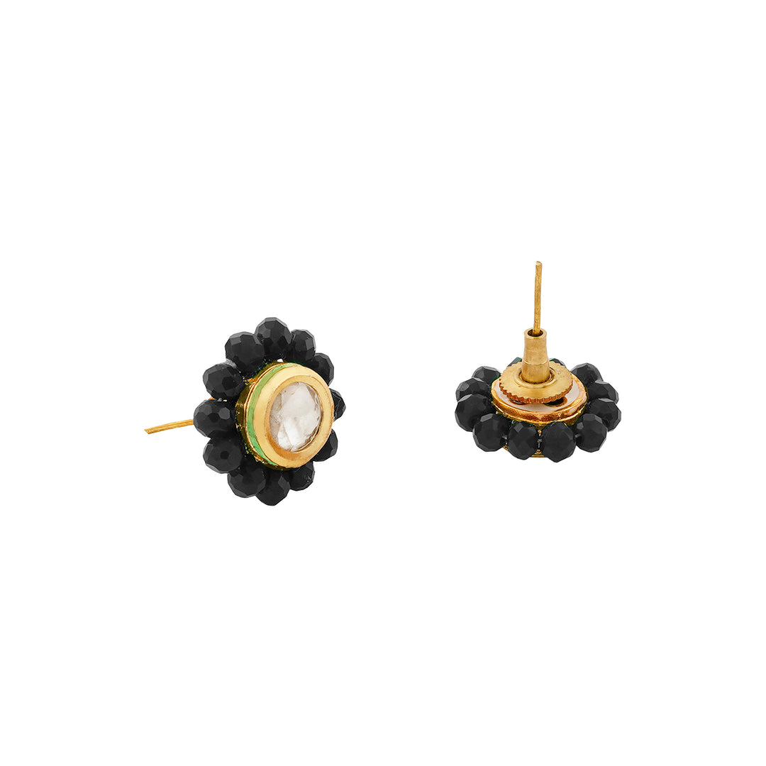 Teejh Jalsa Black Beaded Necklace Set