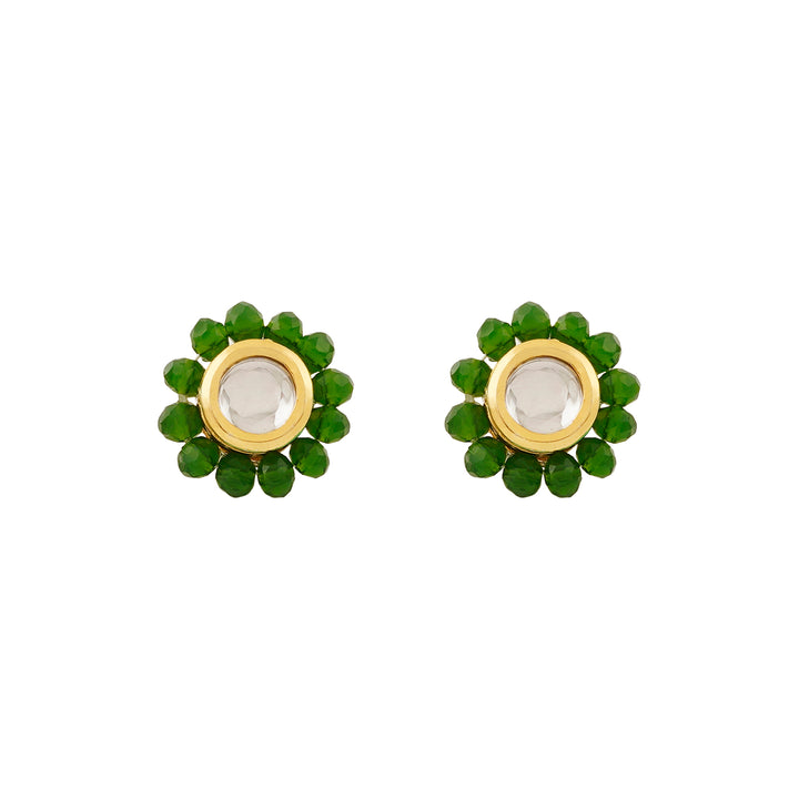 Teejh Jalsa Green Beaded Necklace Set