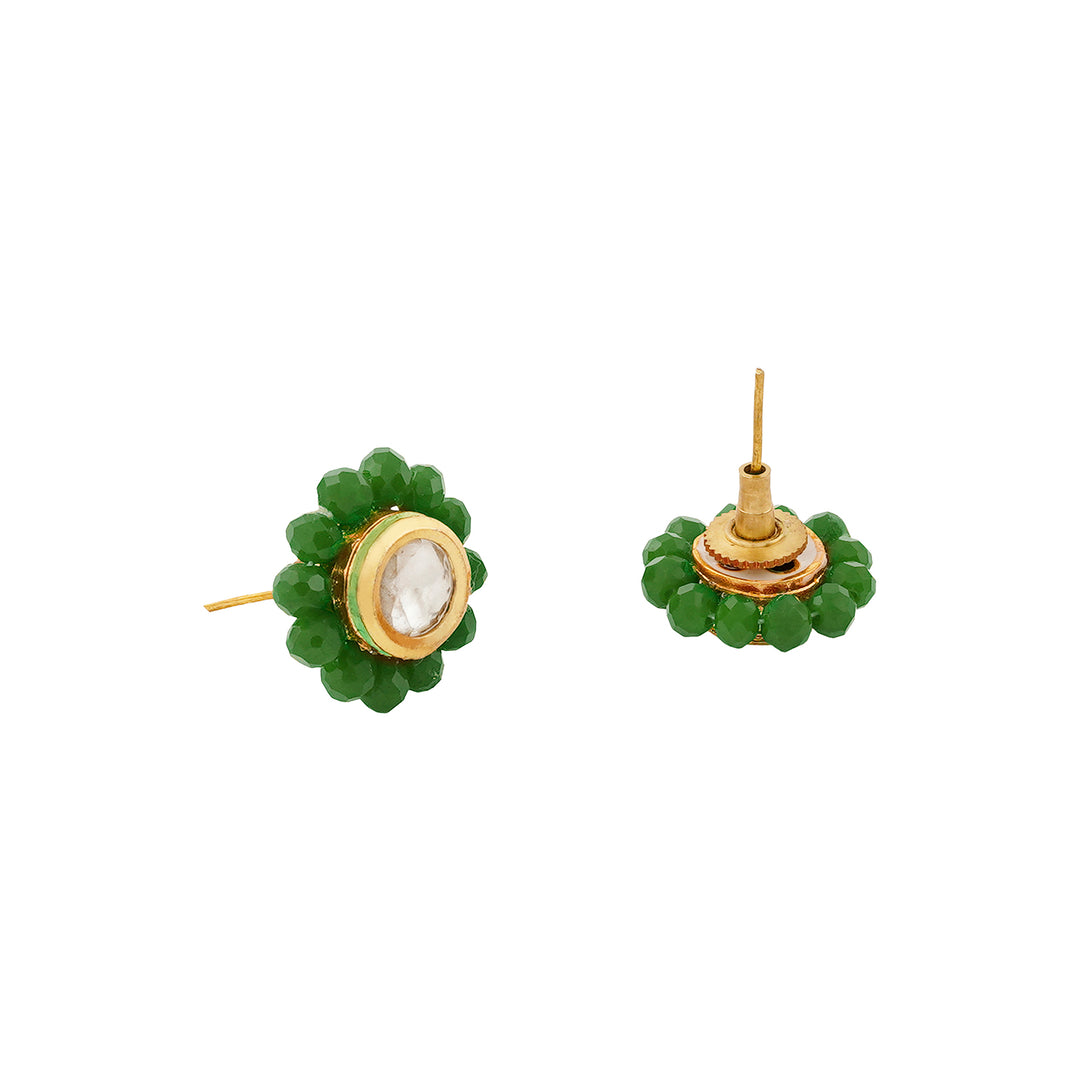 Teejh Jalsa Green Beaded Necklace Set