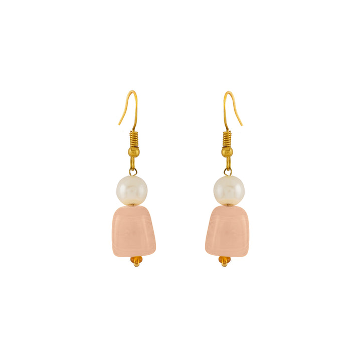 Teejh Drashti Peach Beaded Necklace Set