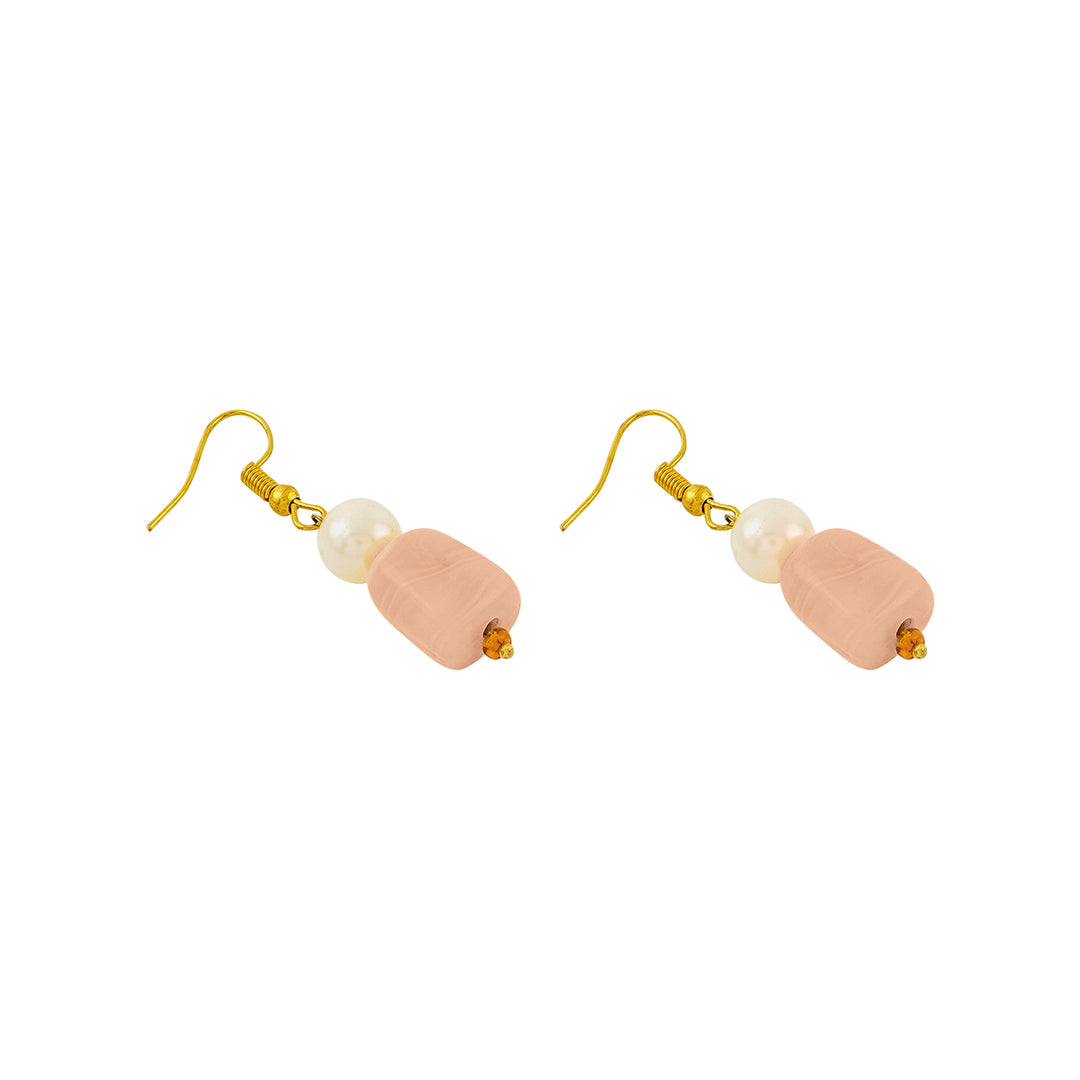 Teejh Drashti Peach Beaded Necklace Set