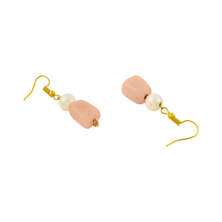 Teejh Drashti Peach Beaded Necklace Set