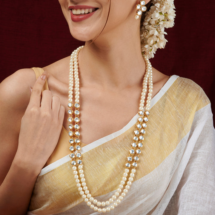 Teejh Tanaya Pearl Beaded Necklace Set