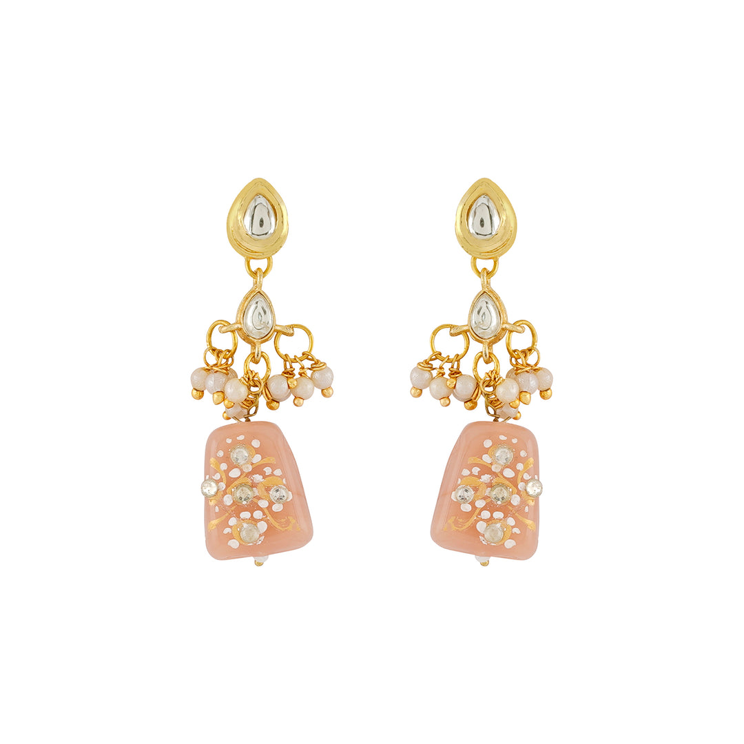 Teejh Idhika Nude Beaded Necklace Set