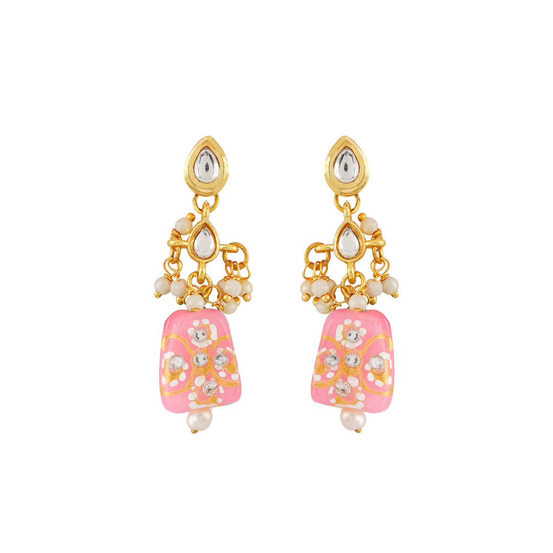 Teejh Idhika Pink Beaded Necklace Set