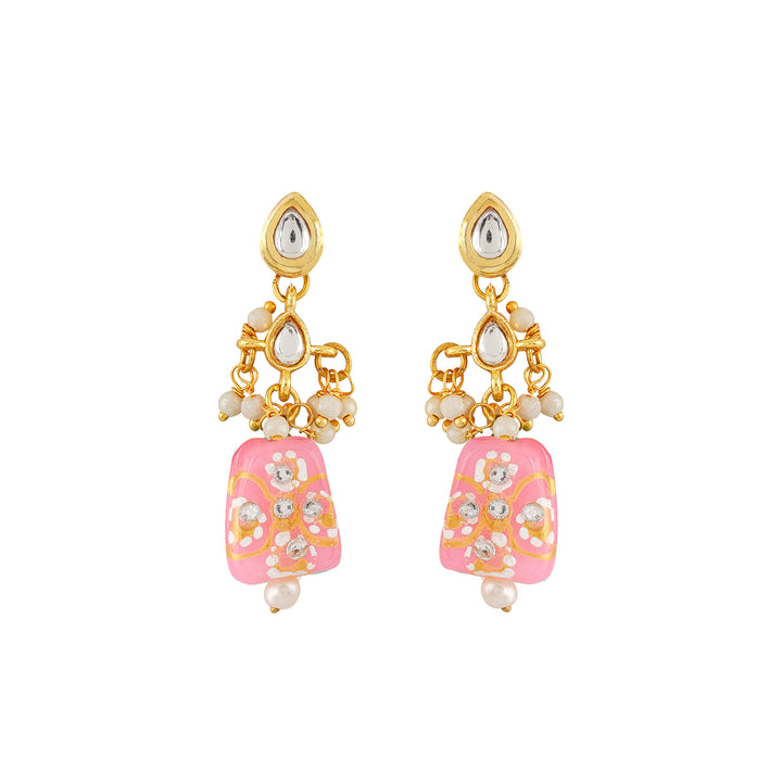 Teejh Idhika Pink Beaded Necklace Set